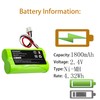 2 Pack 2.4V 1800mAh Ni-MH HFR-50AAJY1900x2(B) Game Console Battery Compatible
