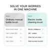 Electric Baby Silicone Nipple Bottle Brush Set Waterproof IP65 Ergonomic