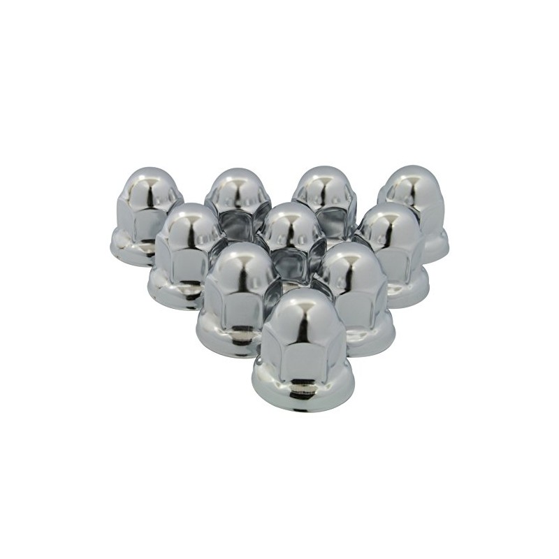 RoadPro RP-33SS10 33mm Stainless Steel Flanged Lug Nut Cover, (Pack