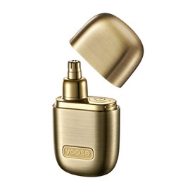Nose Hair Trimmer, Alloy Nose Trimmer for Men and Women, Gold