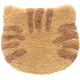Techno Prime 70927 Chatra Chair Cushion, Cat Shaped, Fluffy, Chair Pad, Zabuton, 13.8 x 12.2 inches (35 x 31 cm)