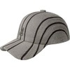 Kangol Don Stripe Spacecap Hat - Warm Grey/XL Baseball &