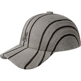 Kangol Don Stripe Spacecap Hat - Warm Grey/XL Baseball & Sport Caps
