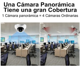 ZINKER Cámara WiFi Oculta Tipo Detector de Humo Panorámica 360º Full HD 1080p App V380pro CCTV Humo