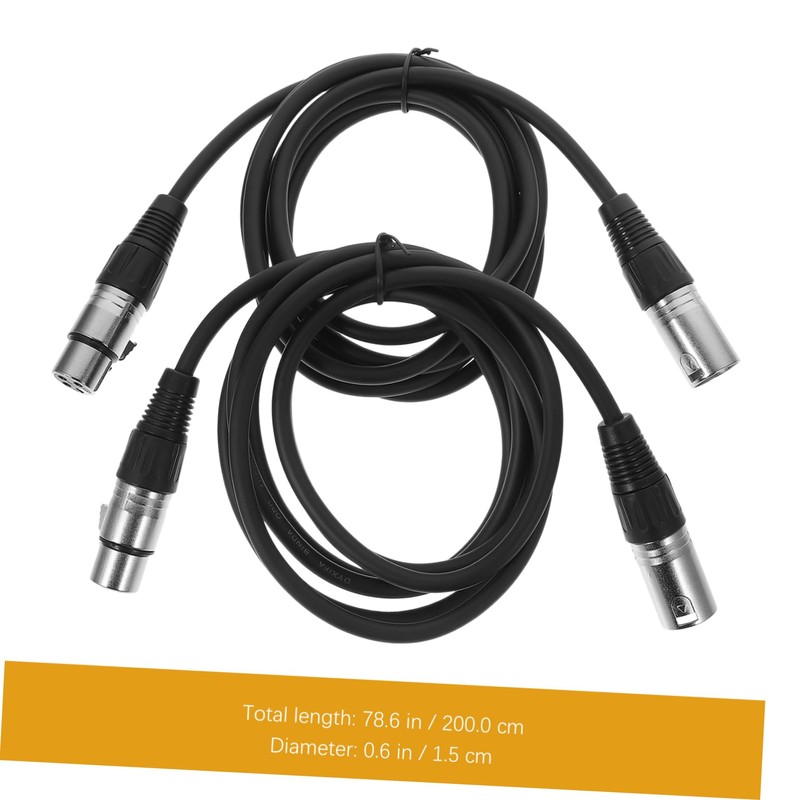 Mikinona Audio Jack to XLR Microphone Cable 3 Pin Wire