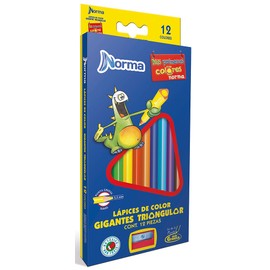 Norma- Lapices de color 12-l triang gigante norma