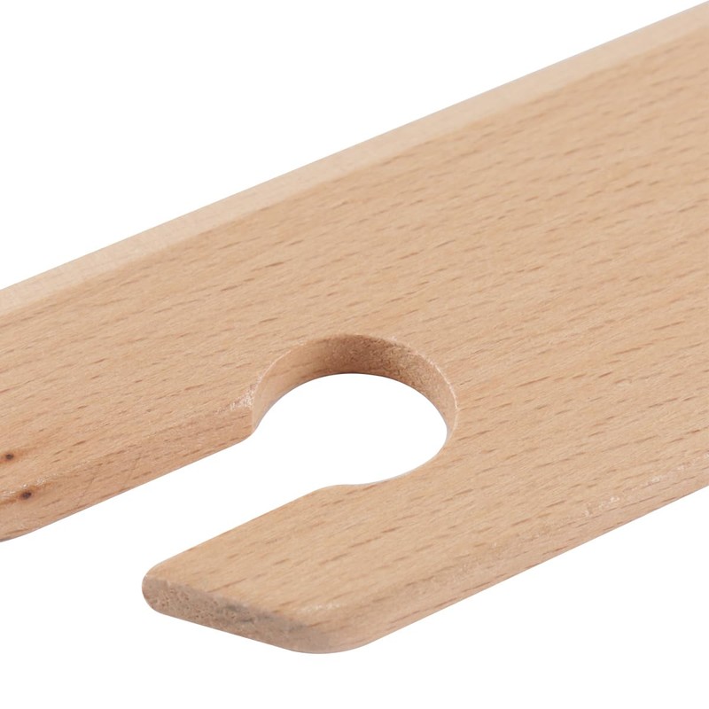 Hoite Small Wooden Beveled Inkle Weaving Shuttle, Handcrafted Knitting Loom