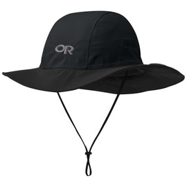 Outdoor Research Unisex Seattle Rain Hat, Black, L