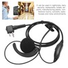 Walkie Talkie Headset Intercom 2 Way Radio Black Earphones Universal