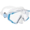 Cressi Liberty 3 Windows-Diving/Snorkeling Panorama Mask, Clear/Blue/Silver, Uni