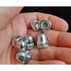 M8 Dome Hex Nuts Zinc Plated Steel Domed Hexagon Head