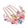 Sankuwen Flower Rhinestones Hair Combs Accessories,Perfect Mother's Day Gifts,Birthday Gifts,Wedding