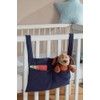 Aaricon Baby Bedside Hanging Storage Bag,2 Pockets Organizer for Baby