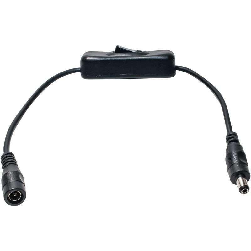 JacobsParts Manual Inline DC Power Switch Extension Cable Male to