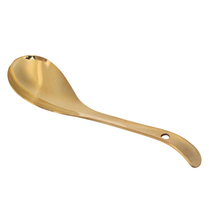 Serving Spoon Glossy Thickened Brass Gold Serving Spoons Soup Spoons