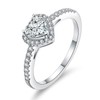Luxurious 18K White Gold Plated Cubic Zirconia Infinity Love Solitaire