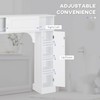 HOMCOM Over The Toilet Bathroom Cabinet, Freestanding Bathroom Storage Organizer