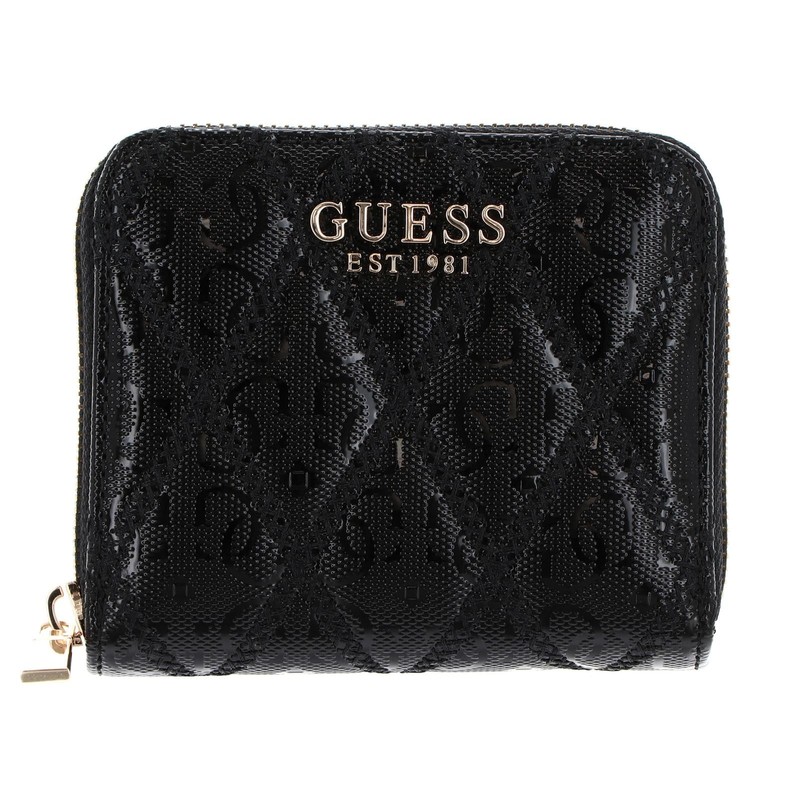 GUESS Adi SLG Zip Around Wallet S Black, black, Modern