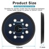 Sanding Plate 125 mm with Hook and Loop 8 Holes