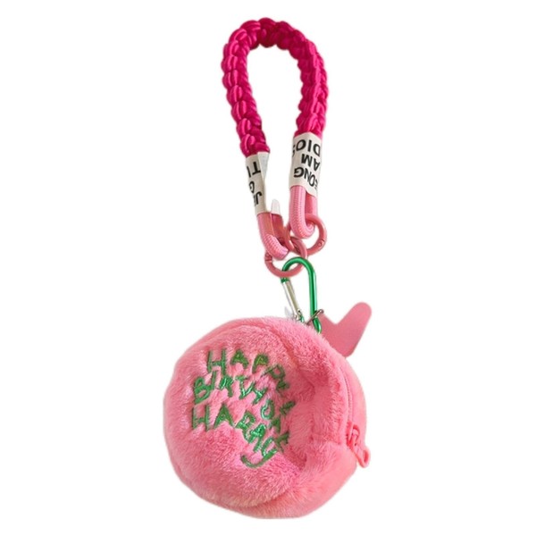 Change Purse,Happy Birthday Harry Gift,Pink Small Wallet for Magic Lover,Coin