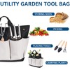 Garden Tool Bag, Gardening Tote with 8 Deep Pockets, Canvas