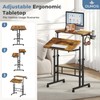 DUMOS Rolling Standing Desk, Sit Stand Desk, Computer Cart