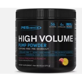 Pescience High Volume Pump Pre Entreno Non Stim 18 Servs Sabor Guava Pineapple Punch