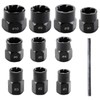 YWHWXB 11pcs Impact Bolt & Nut Remover Set with Solid