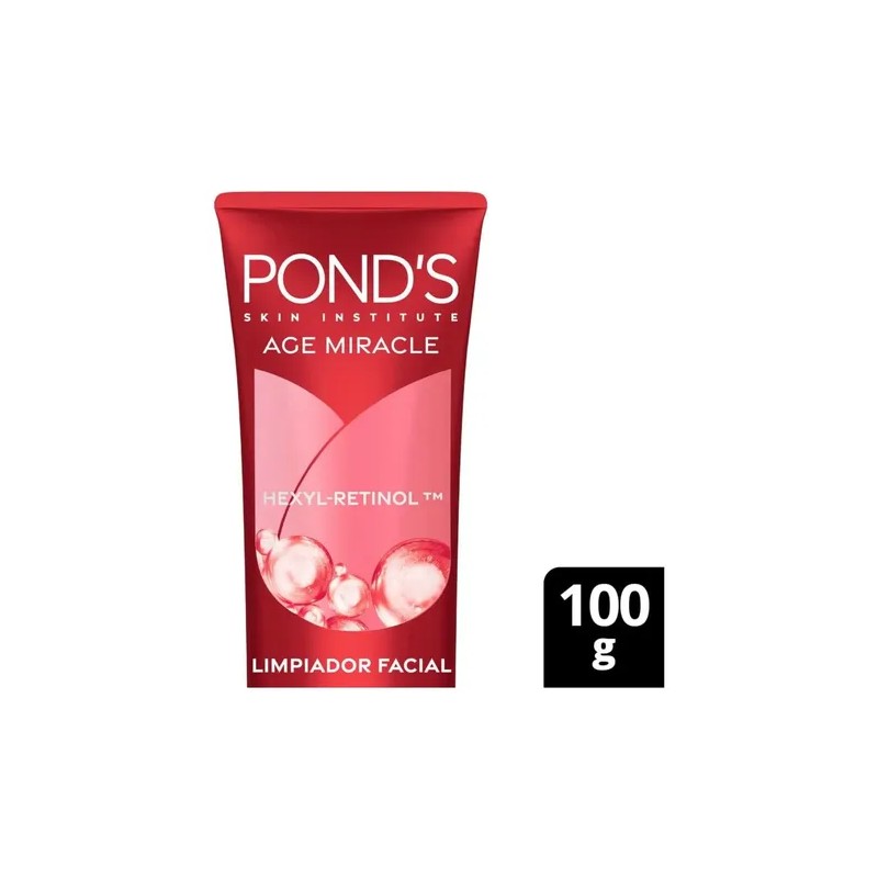 Pond's Age Miracle Limpiador Facial en Espuma con Hexyl-Retinol, 100g