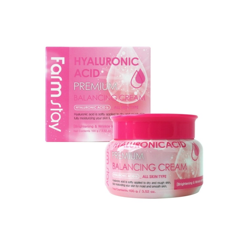 Farmstay Hyaluronic Acid Premium Balancing Cream 100g / 팜스테이 히아루론산