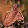 ADAM KNIVES Leather Knife Sheath For Belt, Slanted Pancake Sheath,