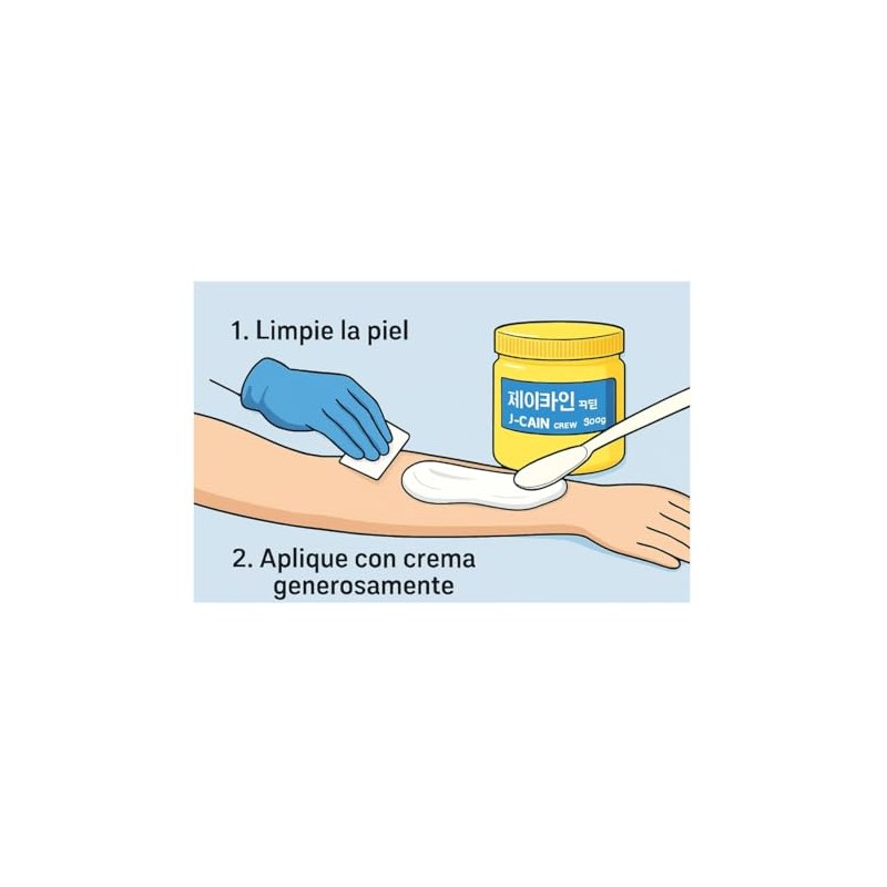 Crema Anestésica para Tatuaje, Microblading y procedimientos de belleza 500g,
