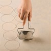EORTA 2 Pieces Stainless Steel Pastry Rolling Cutter Circle Dough