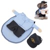 Pet Mail Carrier Costume Soft Funny Costumes Pet Suit with