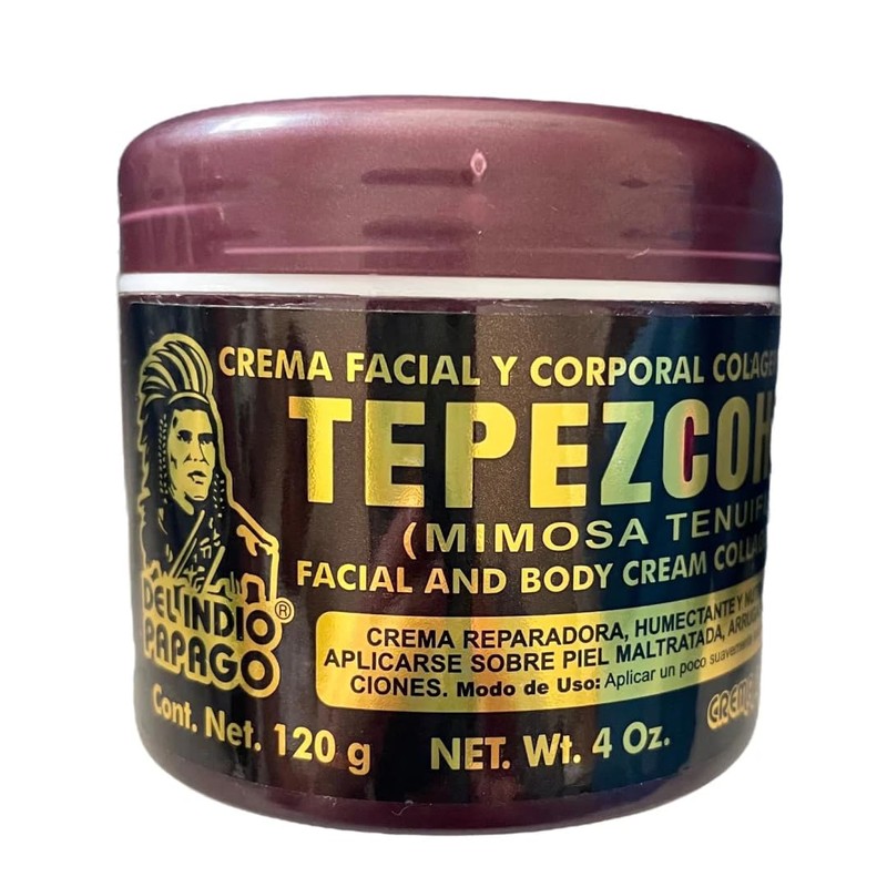 Crema Facial y Corporal Tepezcohuite 120 gr Indio Papago