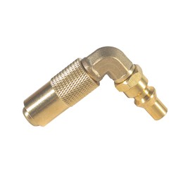 1/4 Inch RV Quick Connect Adapter Conversion Fitting Elbow - Brass Low Pressure Propane Adapter for Blackstone 17" & 22" Tabletop Grill, Portable Gas Griddle Camping Accessories