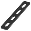 GBGS 20 PCS 4-1/4" Black Flat Straight Brace Brackets,Slotted Slightly