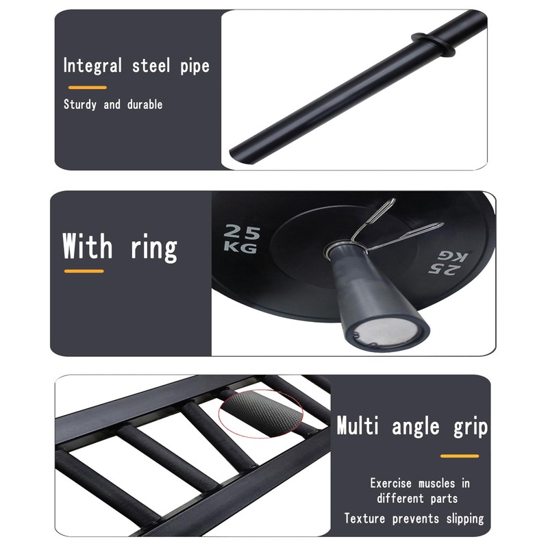 Strength Training Equipment Swiss Barbell Multi Grip Barbell: 35 lb