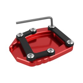 Motorcycle Kickstand Pad Enlarger Extension Side Stand Plate Pad Replacement for Ducati Diavel V4 2023 2024 (red)
