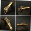 Kisangel Emergency Whistle Brass Keychain Hiking Whistle Metal Referee for