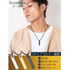 U7 Men's Surgical Stainless Steel Necklace, Hypoallergenic, Silver Pendant, Plate,