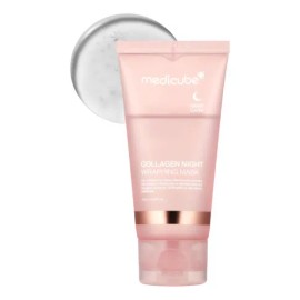 Mascarilla Nocturna Medicube Con Colágeno 70ml - Tratamiento Antiedad Para Reafirmar e Hidratar La Piel - Mejora Líneas Finas y Elasticidad - Con Péptidos y Centella Asiática
