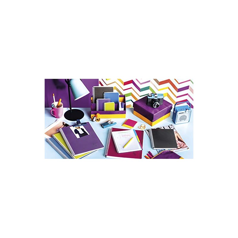 Clairefontaine Linicolor Intensive 329546C Exercise Book with Double Spiral Notebook