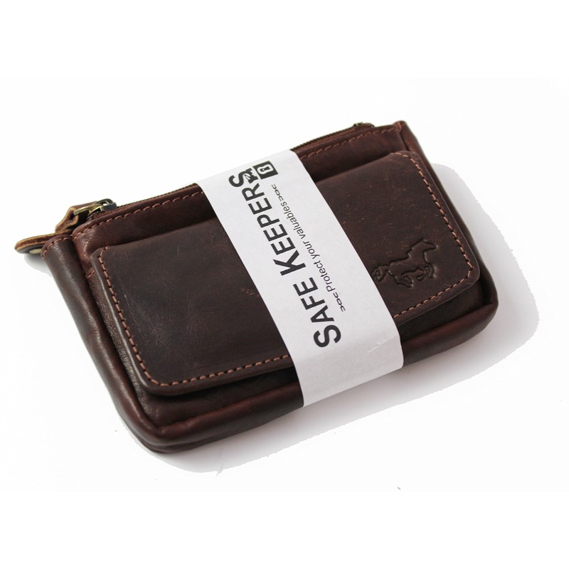 Safekeepers Key Case Leather Small – Key Bag with Zip
