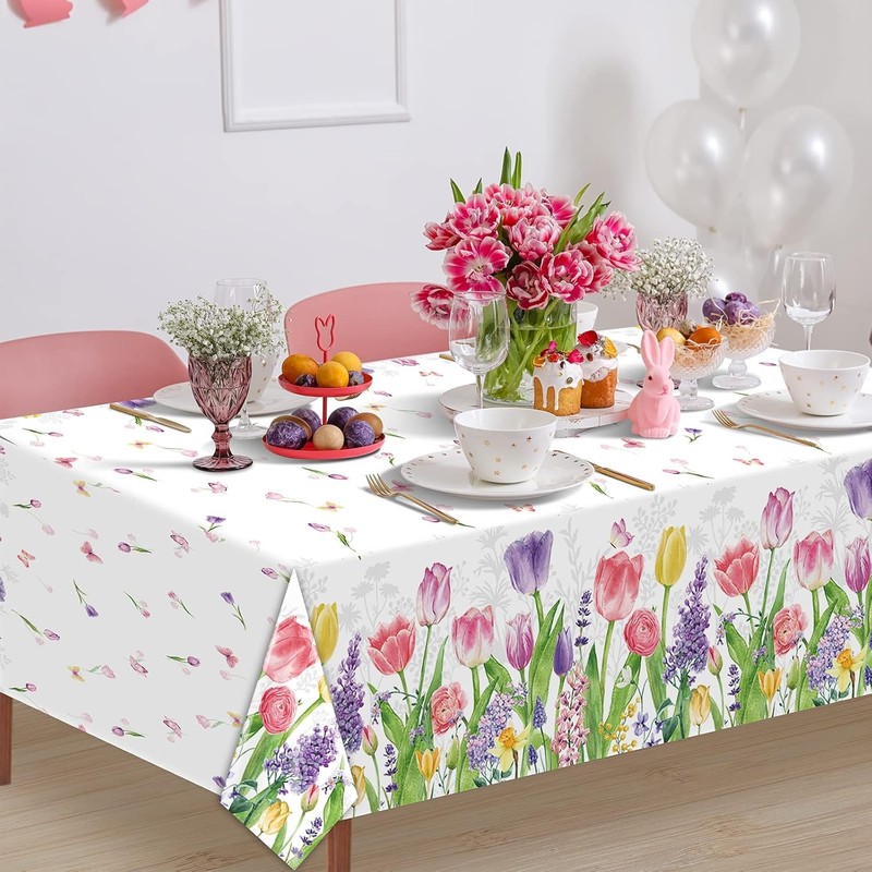 Pack of 2 Table Runners Spring Table Runner Flowers Table