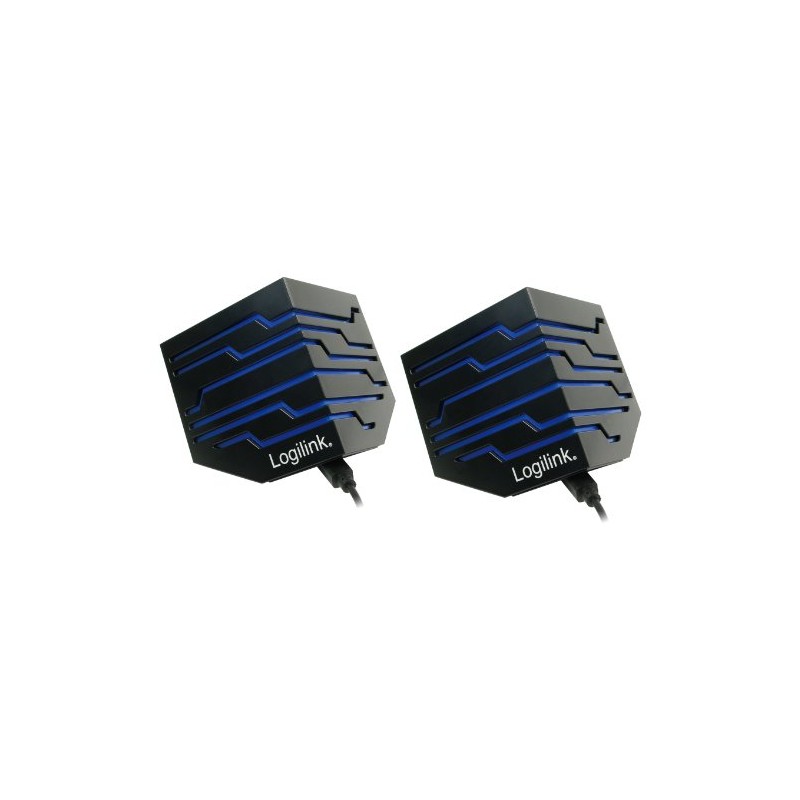 LogiLink Carisma 2.0 Stereo Active Speaker - Black