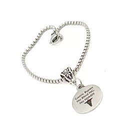 JKCE Designs Gastric Bypass No Blind NG No NSAIDs Medical Awareness Charm Bracelet