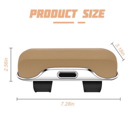 zipelo Sunglasses Holder for Car Sun Visor, Protective Automotive Eyeglasses Storage Case Hanger, Soft Vehicle Interior Glasses Organizer Box Accessories, Universal for SUV Sedan Truck (Beige)