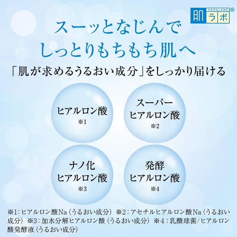 Hada Labo Gokujun Lotion, Large Capacity Pump Type, 1 Piece