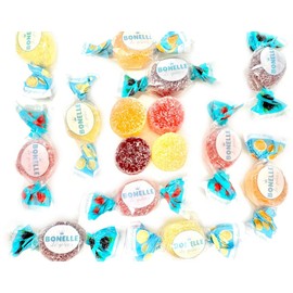 SweetGourmet Sugar-Free Italian Assorted Fruit Jellies | Individually Wrapped | 1 Pound